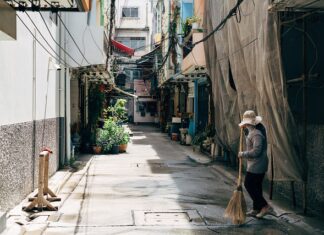 Czy zamiatarka usunie mech z kostki?